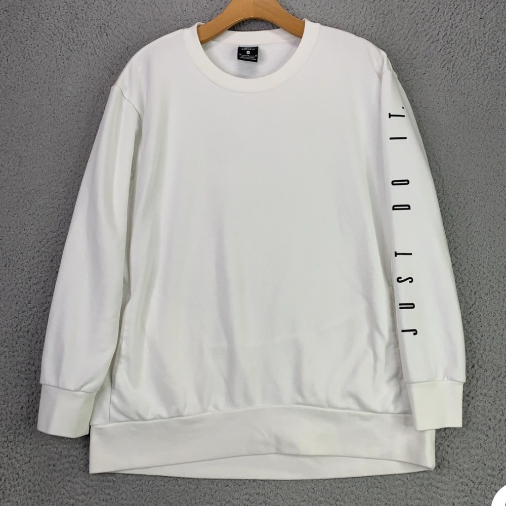 Nike Womens’s White Sweatshirt with Black Accents